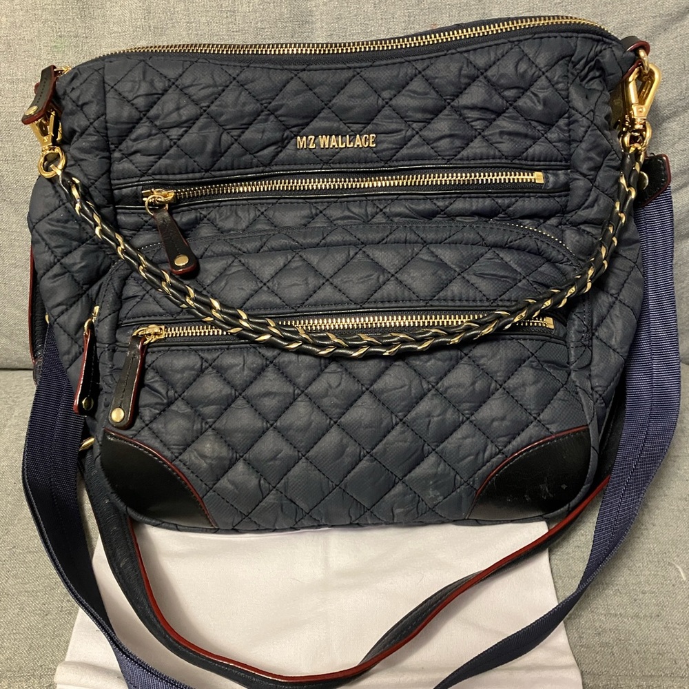 MZ Wallace Authentic Large Crosby Crossbody in Dawn w/ original dustbag (VGUC)